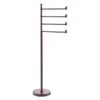Allied Brass Southbeach Antique Copper Freestanding Towel Rack