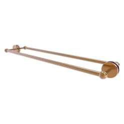 Allied Brass Prestige Skyline 30-in Back To Back Shower Door Towel Bar In Brushed Bronze