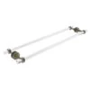 Allied Brass Pacific Grove Antique Brass 30-in Back To Back Shower Door Towel Bar