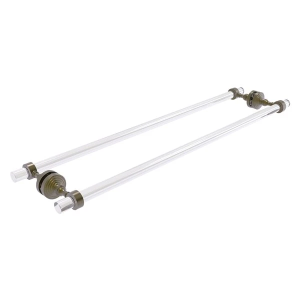 Allied Brass Pacific Grove Antique Brass 30-in Back To Back Shower Door Towel Bar 3 Allied Brass Pacific Grove Antique Brass 30-in Back To Back Shower Door Towel Bar