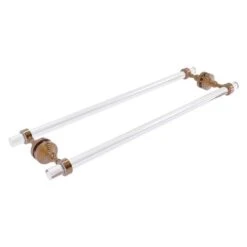Allied Brass Pacific Grove Brushed Bronze 24-in Back To Back Shower Door Towel Bar