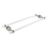 Allied Brass Pacific Beach Satin Nickel 24-in Back To Back Shower Door Towel Bar