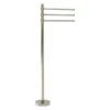 Allied Brass Polished Nickel Towel Stand With 3 Pivoting 12-in Arms