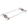 Allied Brass Pacific Beach Antique Pewter 18-in Back To Back Shower Door Towel Bar