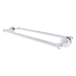 Allied Brass Dottingham Polished Chrome 24-in Back To Back Shower Door Towel Bar