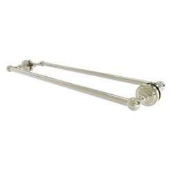 Allied Brass Dottingham Polished Nickel 24-in Back To Back Shower Door Towel Bar