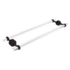 Allied Brass Pacific Grove Oil-Rubbed Bronze 24-in Double Shower Door Towel Bar With Twisted Accents