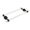 Allied Brass Pacific Grove Oil-Rubbed Bronze 18-in Double Shower Door Towel Bar With Dotted Accents
