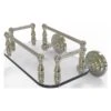Allied Brass Que New Polished Nickel Wall Mount Glass Bathroom Shelf