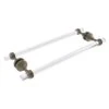 Allied Brass Pacific Grove Antique Brass 18-in Double Shower Door Towel Bar With Dotted Accents