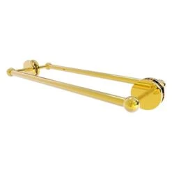 Allied Brass Prestige Skyline Polished Brass 18-in Double Shower Door Towel Bar
