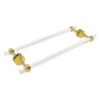 Allied Brass Pacific Grove Polished Brass 18-in Double Shower Door Towel Bar