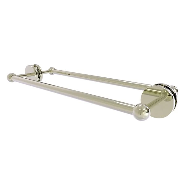 Allied Brass Prestige Skyline Polished Nickel 18-in Double Shower Door Towel Bar 3 Allied Brass Prestige Skyline Polished Nickel 18-in Double Shower Door Towel Bar