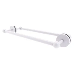 Allied Brass Prestige Skyline Matte White 18-in Double Shower Door Towel Bar