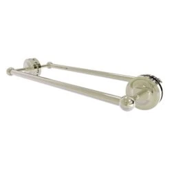 Allied Brass Prestige Regal Polished Nickel 18-in Double Shower Door Towel Bar