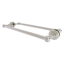 Allied Brass Dottingham Satin Nickel 18-in Double Shower Door Towel Bar