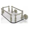 Allied Brass Dottingham Polished Nickel Wall Mount Glass Bathroom Shelf