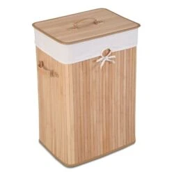 Costway 24-in Bamboo Laundry Basket -Allied Brass Sales Store 330962303 MainImage 001 l