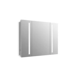 KOHLER Verdera 40-in X 30-in Lighted LED Surface/Recessed Mirrored Rectangular Medicine Cabinet - Outlet Included