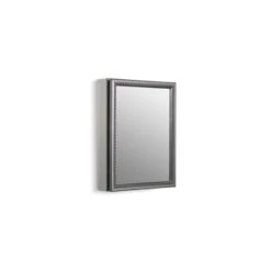 KOHLER 20-in X 26-in Surface/Recessed Mirrored Rectangular Medicine Cabinet With Silver Frame