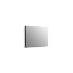 KOHLER Maxstow 30-in X 24-in Surface Dark Anodized Aluminum Mirrored Rectangular Medicine Cabinet