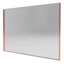 Reln 48-in Rose Gold Rectangular Bathroom Mirror