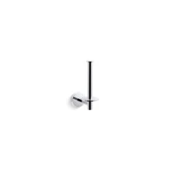 KOHLER Elate Polished Chrome Wall Mount Single Post Toilet Paper Holder
