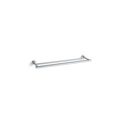 KOHLER Purist 24-in Polished Chrome Wall Mount Double Towel Bar