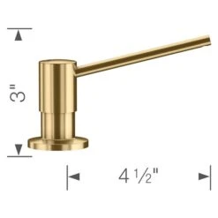 Blanco Torre Satin Gold Soap And Lotion Dispenser -Allied Brass Sales Store 330992843 AlternateImage2 l