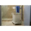 Basicwise 2-tier Plastic Laundry Basket With Wheels