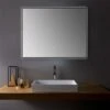 Sera Ella 36-in Lighted LED Black Rectangular Bathroom Mirror 1 Sera Ella 36-in Lighted LED Black Rectangular Bathroom Mirror -Allied Brass Sales Store 331015438 MainImage 001 l