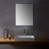 Sera Sadie 24-in Black Framed Rectangular Bathroom Mirror
