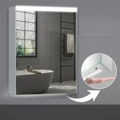 Clihome 24-in X 30-in LED Mirror Medicine Cabinet (Left) 9 Clihome 24-in X 30-in LED Mirror Medicine Cabinet (Left) -Allied Brass Sales Store 331015446 AlternateImage4 l