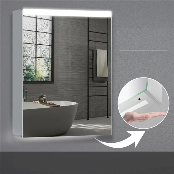 Clihome 24-in X 30-in LED Mirror Medicine Cabinet (Left) 5 Clihome 24-in X 30-in LED Mirror Medicine Cabinet (Left) - Image 3