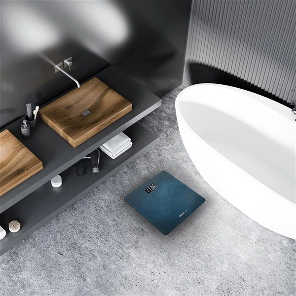 Dukap Life 400-lb Digital Blue Concrete Bathroom Scale With LED Screen Display 6 Dukap Life 400-lb Digital Blue Concrete Bathroom Scale With LED Screen Display - Image 4