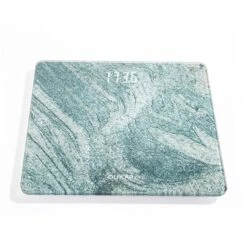 Dukap Life 400-lb Digital Turquoise Marble Bathroom Scale With LED Screen Display