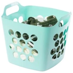 Basicwise Flexible Green Plastic Laundry Basket -Allied Brass Sales Store 331030259 MainImage 001 l