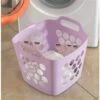 Basicwise Flexible Purple Plastic Laundry Basket -Allied Brass Sales Store 331030276 AlternateImage1 l