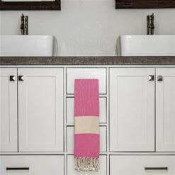 Deerlux 18-in X 40-in Hot Pink Cotton Hand Towel - 2-Piece 10 Deerlux 18-in X 40-in Hot Pink Cotton Hand Towel - 2-Piece -Allied Brass Sales Store 331030400 AlternateImage3 l