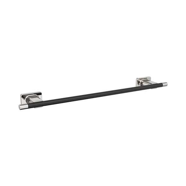 Amerock Esquire 18-in Polished Nickel And Black Bronze Wall Mount Single Towel Bar 3 Amerock Esquire 18-in Polished Nickel And Black Bronze Wall Mount Single Towel Bar