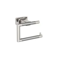 Amerock Esquire Polished Nickel/Stainless Steel Wall Mount Single Post Toilet Paper Holder