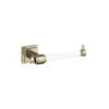 Amerock Glacio Clear/Golden Champagne Wall Mount Single Post Toilet Paper Holder