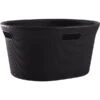 Superio Brand Black Ribbed Laundry Basket