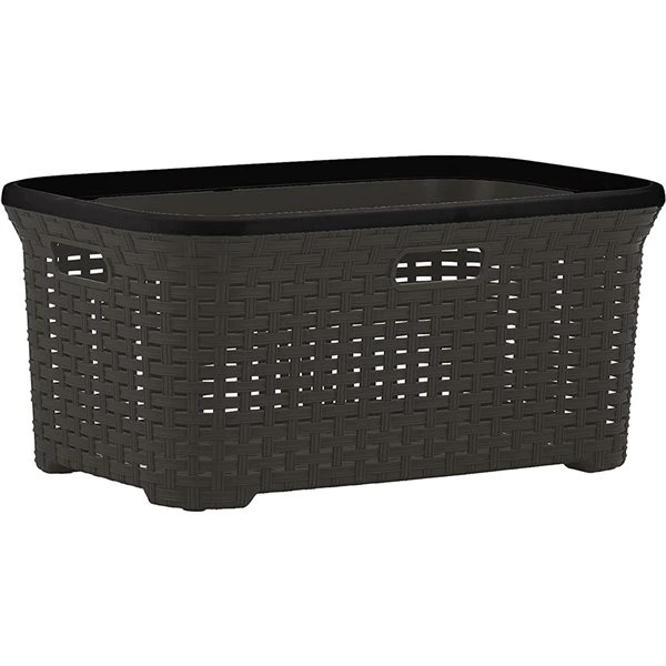 Superio Brand Brown Wicker Laundry Basket 3 Superio Brand Brown Wicker Laundry Basket