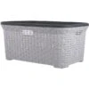 Superio Brand Grey Wicker Laundry Basket 1 Superio Brand Grey Wicker Laundry Basket -Allied Brass Sales Store 331031972 MainImage 001 l