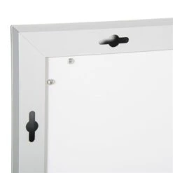 HomCom Kleankin 39.25-in Lighted LED Fog Free Silver Rectangular Bathroom Mirror