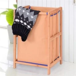 Costway 25-Piece Count Bamboo Laundry Hamper -Allied Brass Sales Store 331037951 AlternateImage2 l