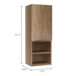 FM Furniture Milwaukee 11.8-in X 32.1-in Light Oak Rectangle Medicine Cabinet 10 FM Furniture Milwaukee 11.8-in X 32.1-in Light Oak Rectangle Medicine Cabinet -Allied Brass Sales Store 331040303 AlternateImage2 l