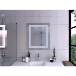 FM Furniture Wailuku 29.6-in Rectangular Frameless Bathroom Mirror