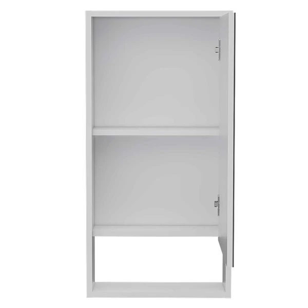 FM Furniture Modesto 17.9-in X 35.4-in White Mirrored Rectangle Medicine Cabinet 3 FM Furniture Modesto 17.9-in X 35.4-in White Mirrored Rectangle Medicine Cabinet